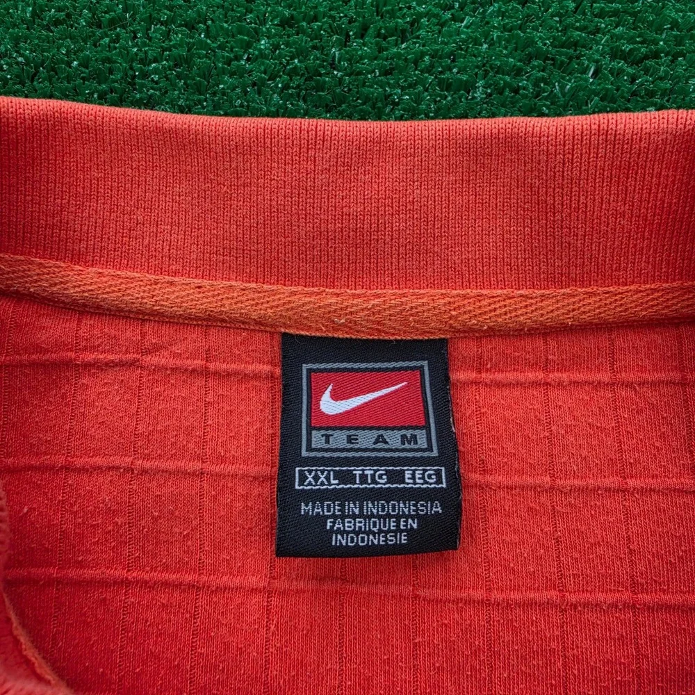 Vintage Nike Team Florida Gators Polo Shirt Mens XXL‎ Orange Grid Texture NCAA